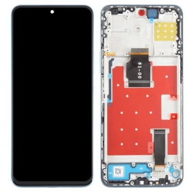 Ekranas Huawei Honor X8a/Honor 90 Lite su lietimui jautriu stikliuku un rėmeliu Black ORG