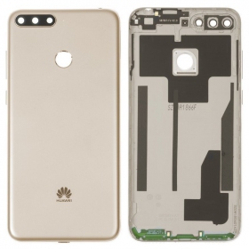 Huawei Y6 Prime 2018 aizmugurējais baterijas vāciņš (zelta) (lietots grade B, oriģināls)