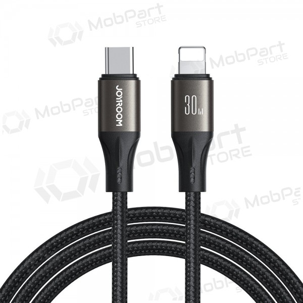 USB kabelis Joyroom SA25-CL3 USB-C to Lightning 30W 1.2m melns
