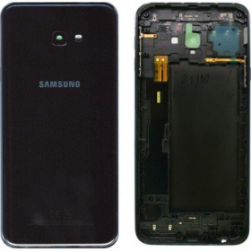 Samsung J415 Galaxy J4+ 2018 aizmugurējais baterijas vāciņš (melns) (lietots grade C, oriģināls)