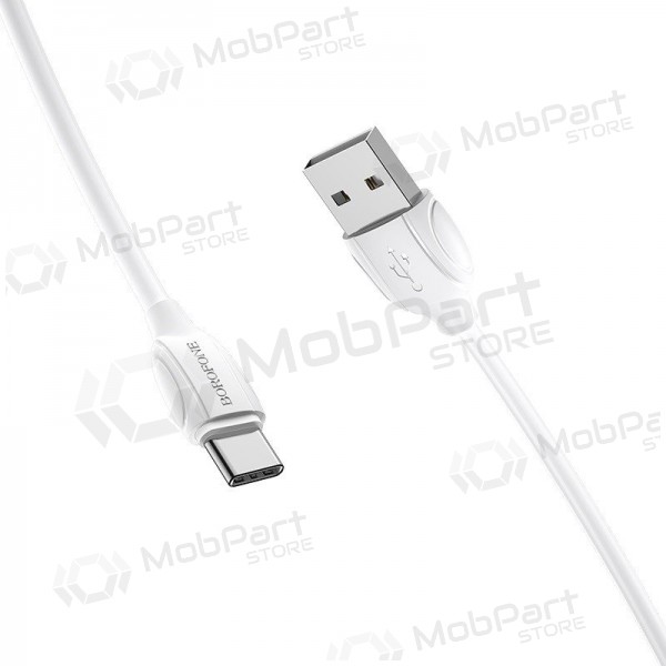 USB kabelis Borofone BX19 USB-A to USB-C 1.0m balts