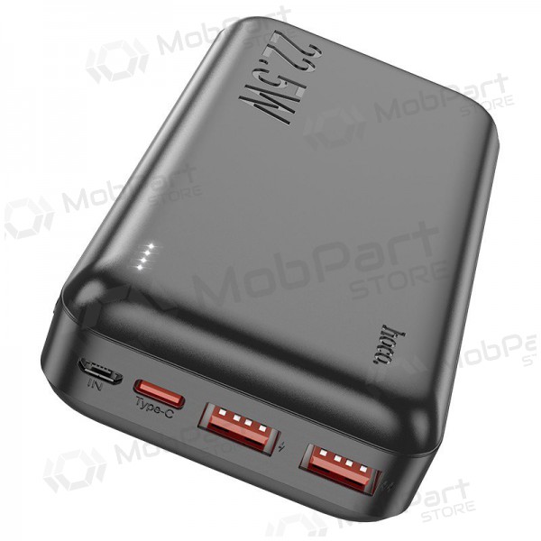 Ārējā baterija Power Bank Hoco J101A PD 20W+Quick Charge 3.0 22.5W 20000mAh melna