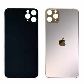 Apple iPhone 11 Pro Max aizmugurējais baterijas vāciņš (zelta) (bigger hole for camera)