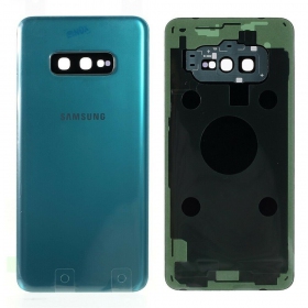 Samsung G970 Galaxy S10e aizmugurējais baterijas vāciņš zaļš (Prism Green) (lietots grade B, oriģināls)