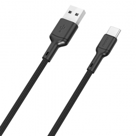 USB kabelis Dudao L9T USB-A uz USB-C 5A 1.0m melns