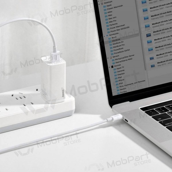 USB kabelis Baseus Superior iš USB į Type-C 66W 2.0m balts CATYS-A02