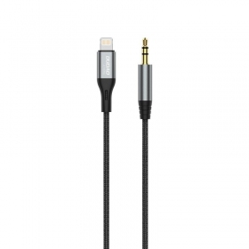 Audio kabelis Dudao L11Pro Lightning uz 3.5 mm 1 m melns
