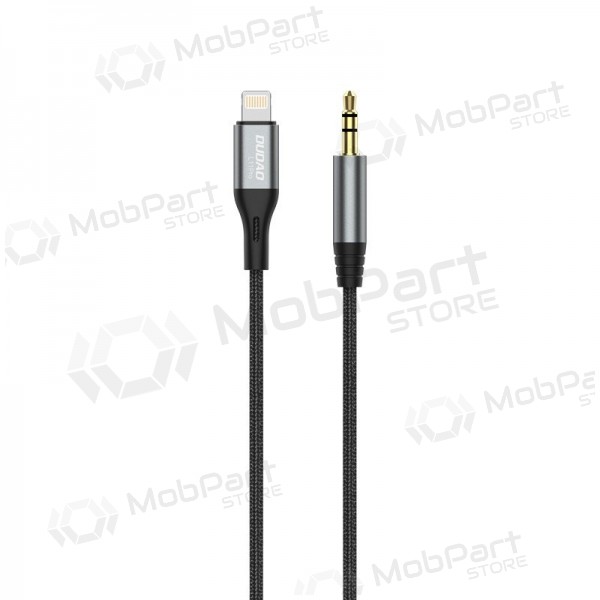 Audio kabelis Dudao L11Pro Lightning uz 3.5 mm 1 m melns