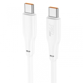 USB-C kabelis Hoco X93 USB-C uz USB-C 1 m 100 W balts