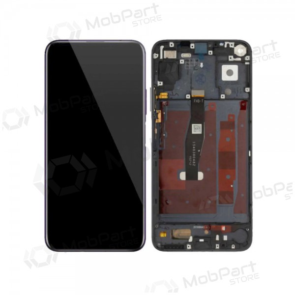 Ekranas Huawei Honor 20/Nova 5T su lietimui jautriu stikliuku un rėmeliu Black ORG