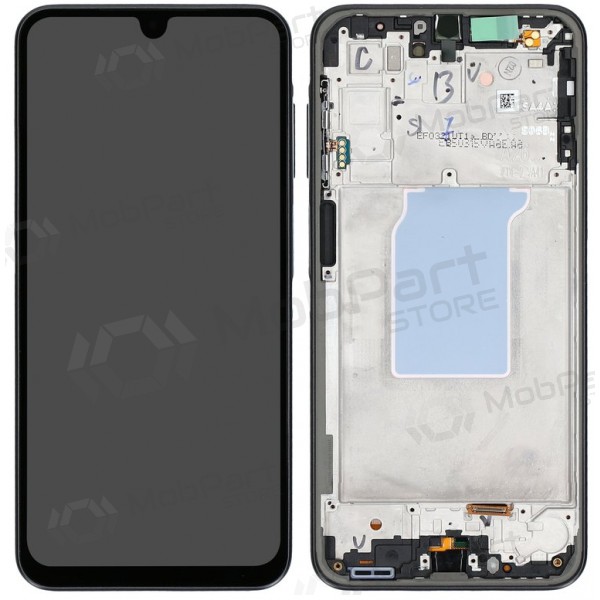 Ekranas Samsung A266 A26 5G su lietimui jautriu stikliuku un rėmeliu oriģināls Black (service pack)