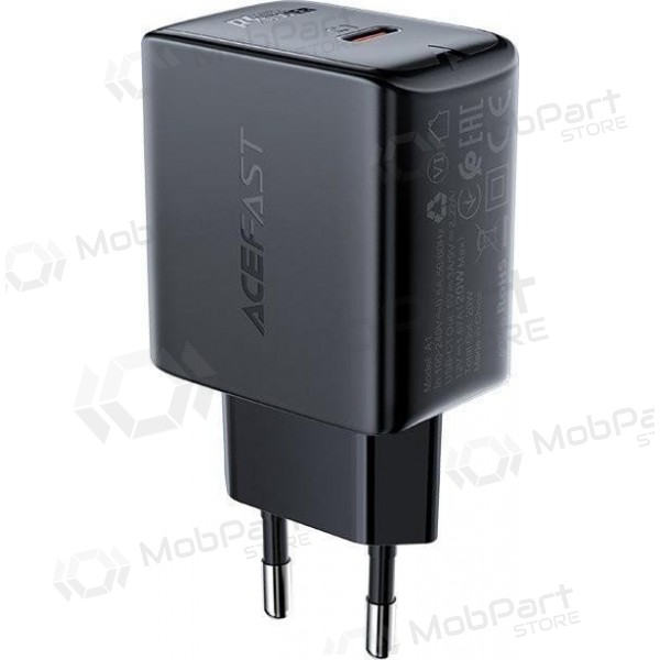 Lādētājs buitinis Acefast A1 PD20W USB-C melns