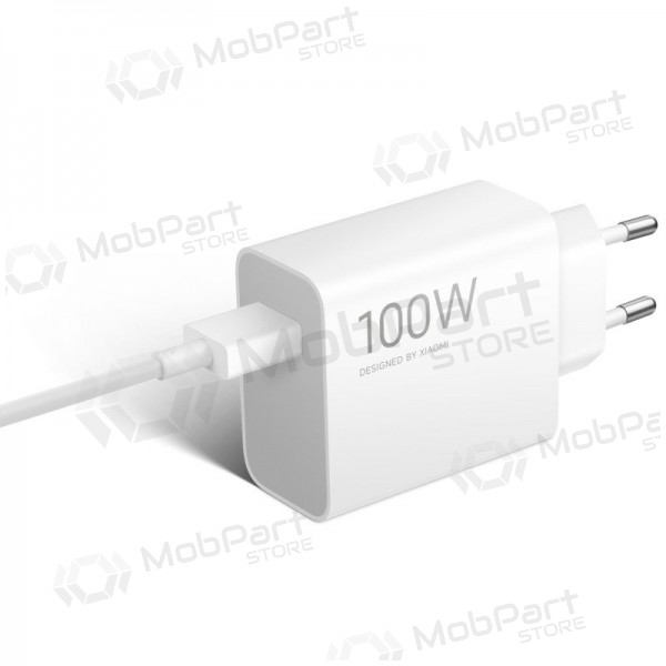 Tālruņa lādētājs Xiaomi Charging Combo BHR095VEU 100 W USB-A ar USB-C kabeli balts