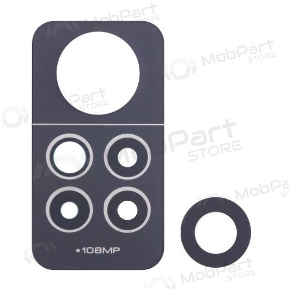Xiaomi Redmi Note 12 Pro 4G kameras stikliņš Black 108MP (only lens 2pcs) ORG