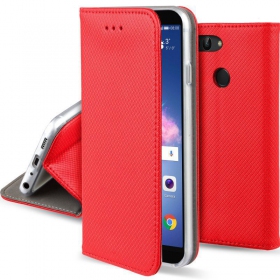 Xiaomi Redmi 12 / Redmi Note 12R / Poco M6 Pro maciņš "Smart Magnet" (sarkans)