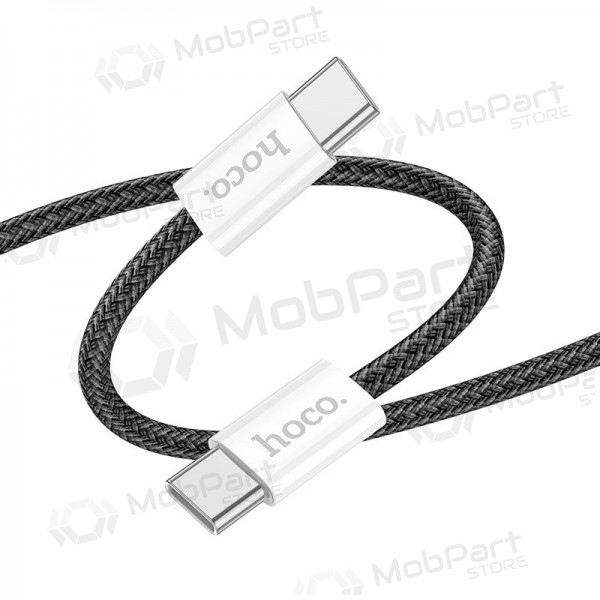USB kabelis Hoco X104 60W USB-C to USB-C 2.0m melns