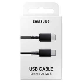 USB kabelis oriģināls Samsung EP-DA705 Type-C-Type-C 1.0m iepakojumā melns