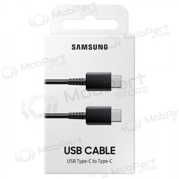 USB kabelis oriģināls Samsung EP-DA705 Type-C-Type-C 1.0m iepakojumā melns