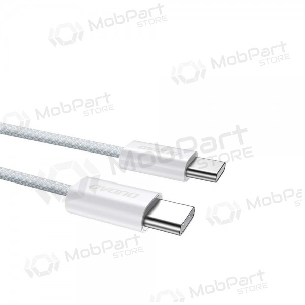 USB-C kabelis Dudao L6C USB-C uz USB-C 2 m 60 W balts