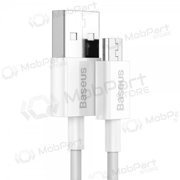 USB kabelis Baseus Superior microUSB 2A 2.0m (balts) CAMYS-A02