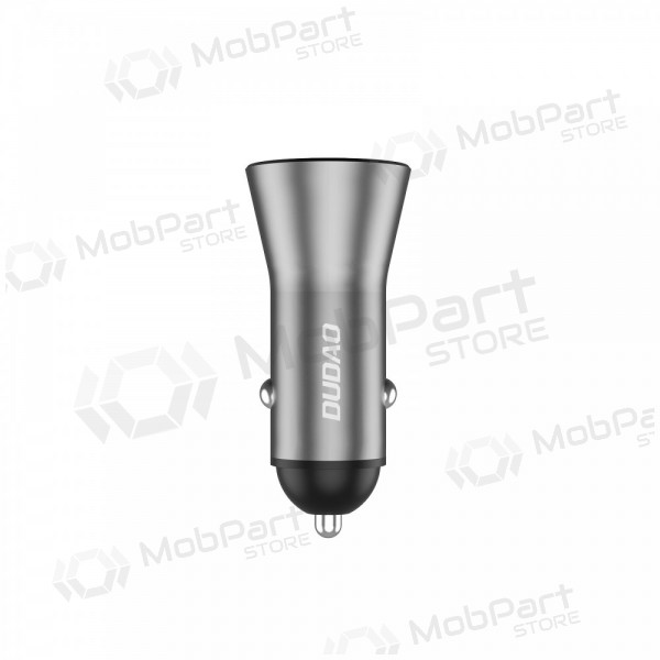 Automašīnas tālruņa lādētājs Dudao R4Max 55 W USB-C + USB-A pelēks