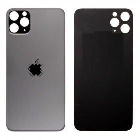 Apple iPhone 11 Pro aizmugurējais baterijas vāciņš pelēks (space grey) (bigger hole for camera)