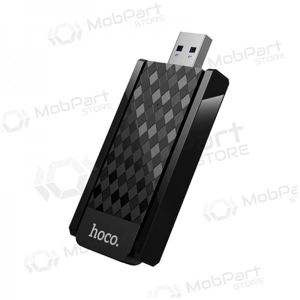 USB Wi-Fi adapteris Hoco HI34 USB 3.0 Wi-Fi 6 melns