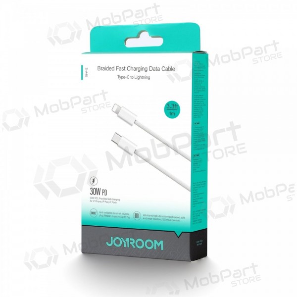 USB kabelis Joyroom S-A45 USB-C to Lightning 30W 1.2m balts