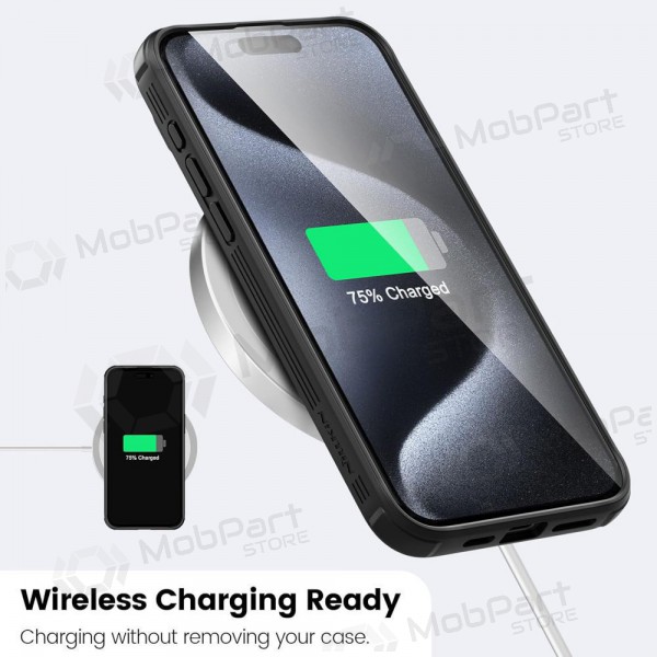 Apple iPhone 15 Pro Max vāciņš „Nillkin CamShield Pro“ (melns)