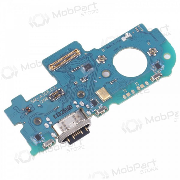 Lanksčioji šleife Samsung A356 A35 5G su įkrovimo kontaktu, mikrofonu oriģināls (service pack)