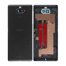 Sony Xperia 10 aizmugurējais baterijas vāciņš (melns) (lietots grade B, oriģināls)