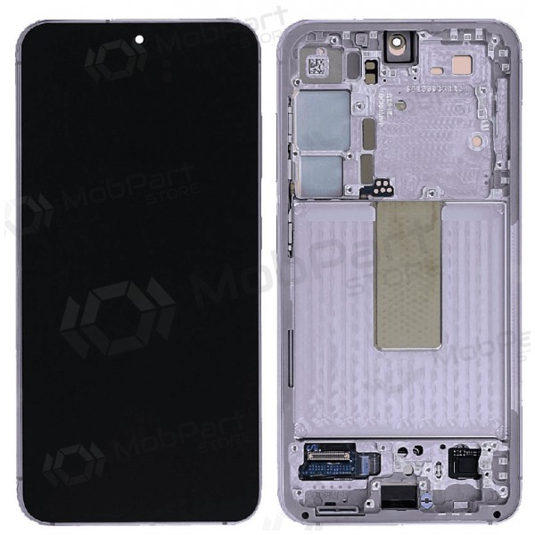 Samsung Galaxy S23 ekrāns (levandos) (ar rāmīti) (oriģināls)