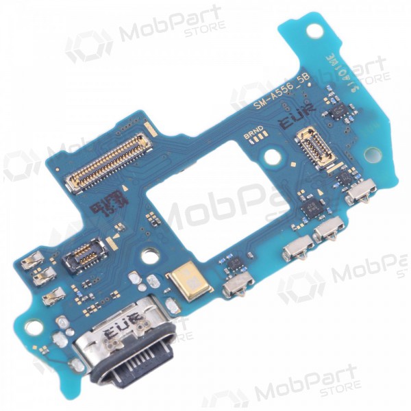 Lanksčioji šleife Samsung A556 A55 5G su įkrovimo kontaktu, mikrofonu oriģināls (service pack)