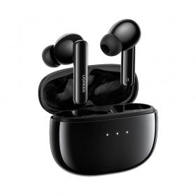 Bezvadus ausinės Ugreen WS106 HiTune T3 Active Noise-Cancelling Earbuds juodos