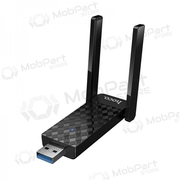 USB Wi-Fi adapteris Hoco HI34 USB 3.0 Wi-Fi 6 melns