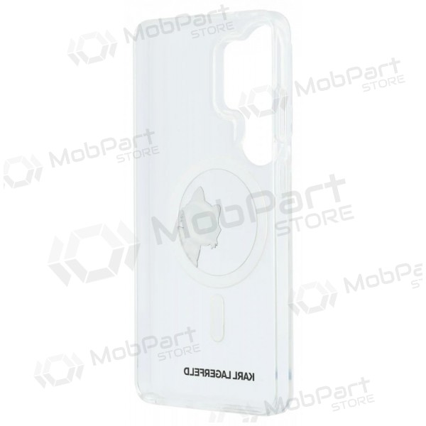 Samsung Galaxy S26 Ultra maciņš - Karl Lagerfeld IML Choupette Peekaboo Logo Magnetic (caurspīdīgs)