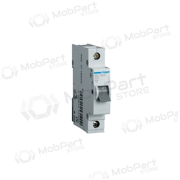 Automatinis jungiklis Hager MC132 (32A, 1P, 230V, 6kA)