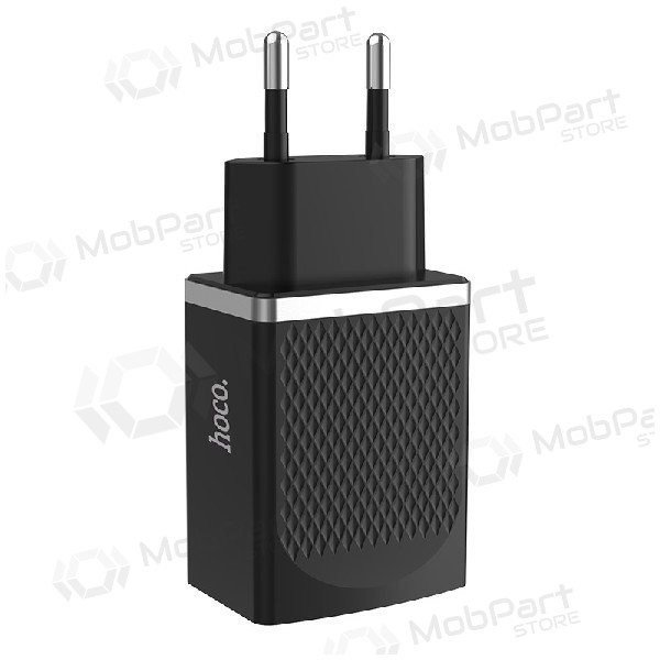 Lādētājs HOCO C42A Vast power QC3.0 USB 18W (3.6V-6.5V/3A, 6.6V-9V/2A, 9.1V-12V/1.5A) (melns)