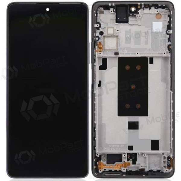 Ekranas Xiaomi 11T 5Gar lietimui jautriu stikliuku un rėmeliu Meteorite Grey oriģināls (service pack)