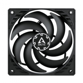 ARCTIC P12 SLIM PWM PST korpusa ventilators, 4-pin, 120mm, siauras, melns