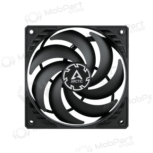 ARCTIC P12 SLIM PWM PST korpusa ventilators, 4-pin, 120mm, siauras, melns