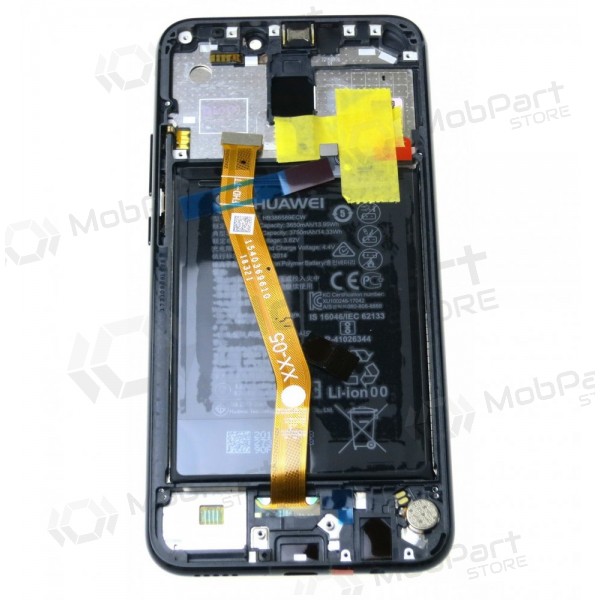 Huawei Mate 20 Lite ekrāns (melns) (ar rāmīti un baterija) (service pack) (oriģināls)