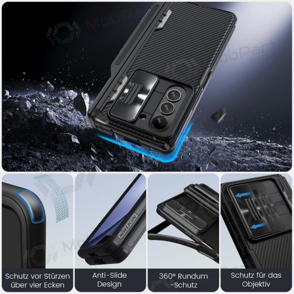 Samsung Galaxy Z Fold4 vāciņš „Nillkin CamShield Pro“ (melns) Samsung Galaxy Z Fold4 vāciņš „Nillkin CamShield Pro“ (melns)