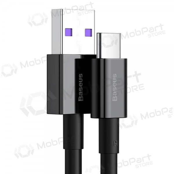 USB kabelis Baseus Superior iš USB į Type-C 66W 2.0m melns CATYS-A01