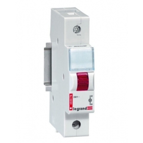 LED indikatorius ant DIN Legrand 604077 (sarkans, 230V, TX3 1 mod.)