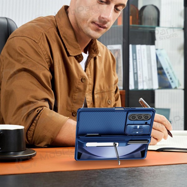 Samsung Galaxy Z Fold4 vāciņš „Nillkin CamShield Pro“ (zils) Samsung Galaxy Z Fold4 vāciņš „Nillkin CamShield Pro“ (zils)
