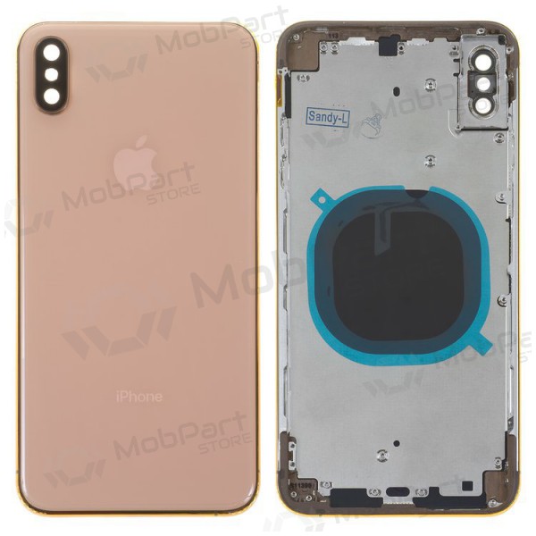 Apple iPhone XS Max aizmugurējais akumulatora vāciņš - zelta