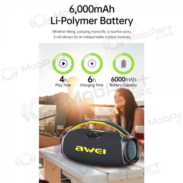 Bluetooth pārnēsājams skaļrunis Awei KA16 60W melns