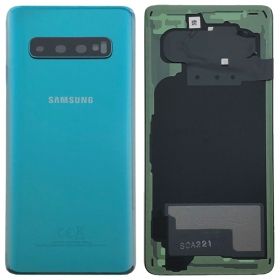 Samsung G973 Galaxy S10 aizmugurējais baterijas vāciņš zaļš (Prism Green) (lietots grade A, oriģināls)
