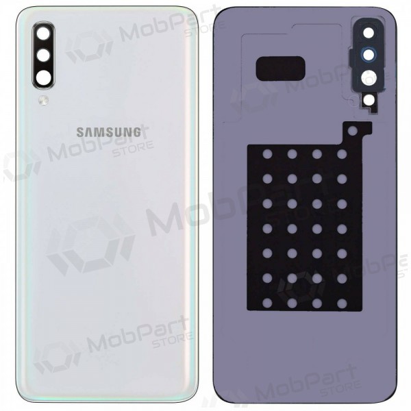 Samsung A505 Galaxy A50 2019 aizmugurējais baterijas vāciņš (balts) (lietots grade B, oriģināls)